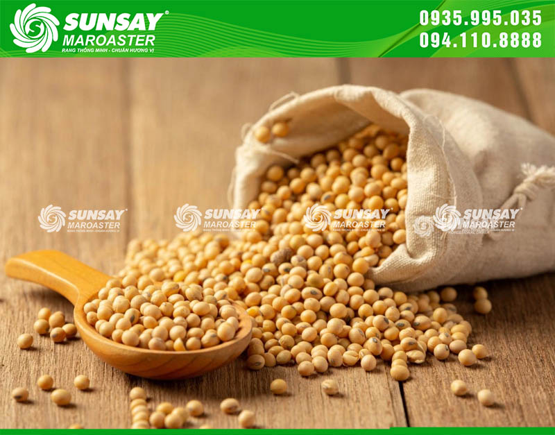 Đậu nành rang sạch vị, dễ xay mịn, lý tưởng cho sữa hạt và bột ngũ cốc dinh dưỡng.