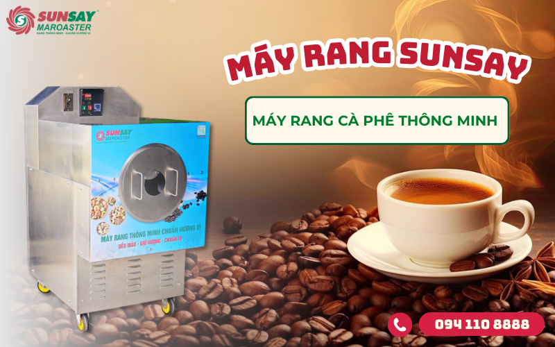 Máy rang cà phê thông minh