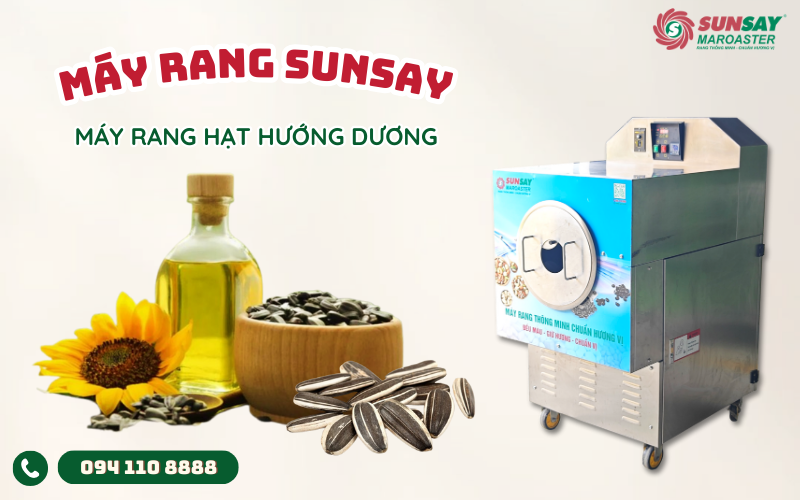 Máy rang hạt hướng dương