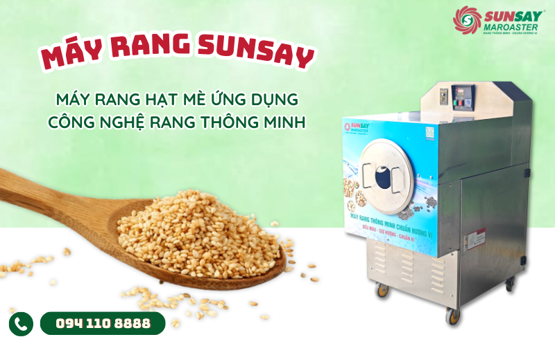 Máy rang hạt mè