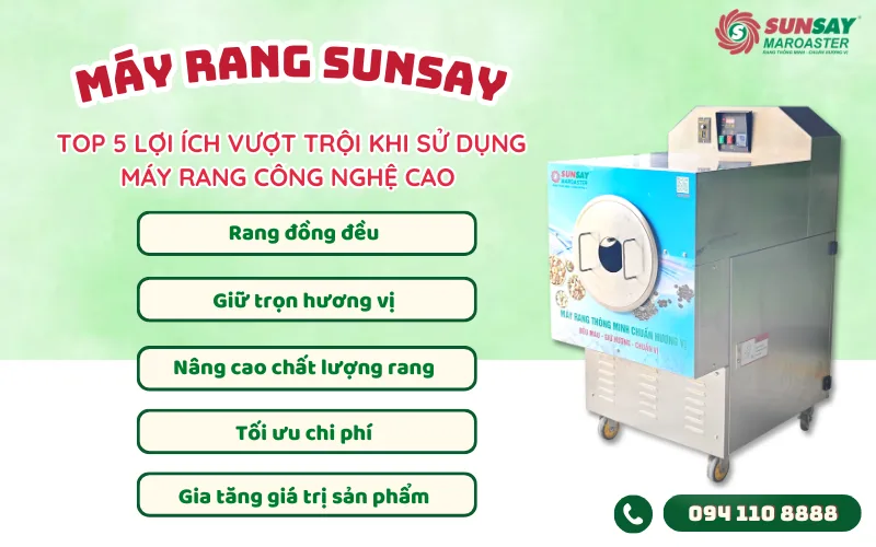 Máy rang công nghệ cao
